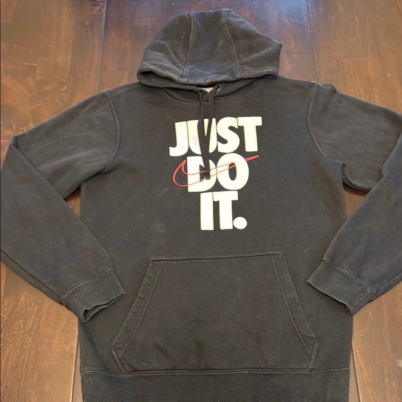 Nike Black 'Just Do It' Hoodie - Size Small - Picture 5 of 16